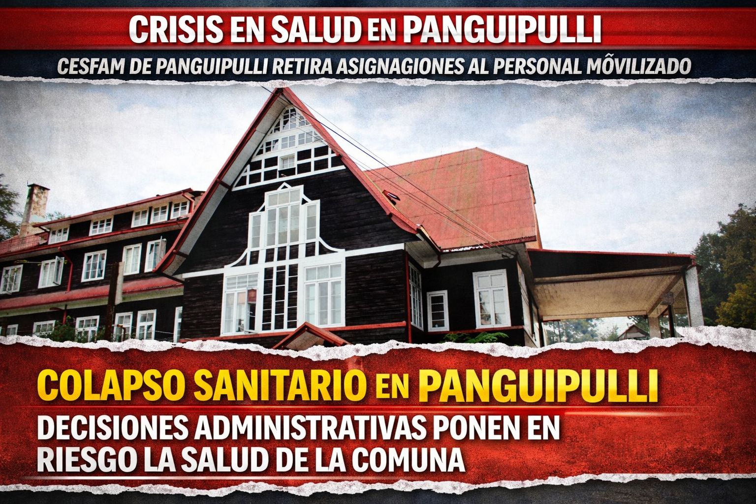 Médicos  del Hospital de Panguipulli respaldan movilizaciones de funcionarios de atención primaria